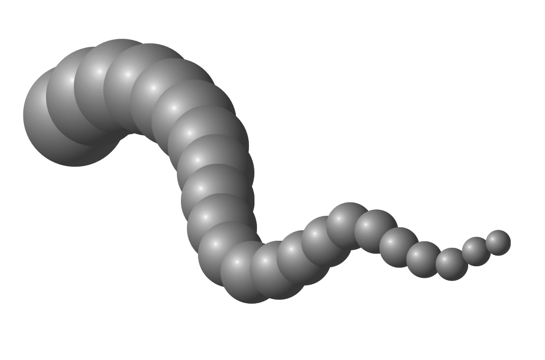 El resultado final una vez eliminado el trayecto base