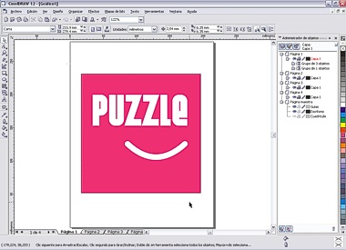 rompecabezas en corel draw