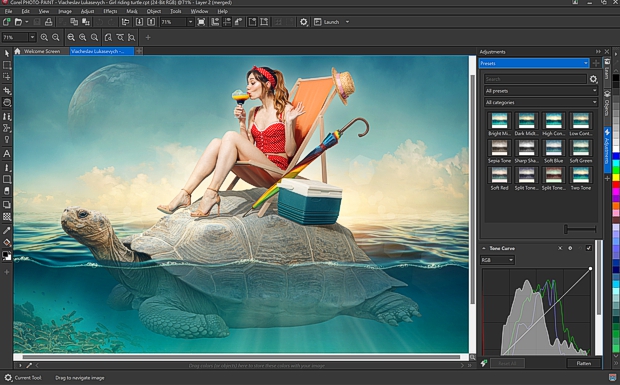 Nuevos ajustes en Corel PHOTO-PAINT 2022