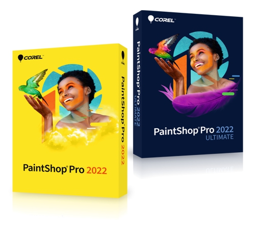 Cajas de Corel PaintShop Pro 2022