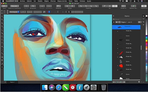 Captura pantalla CorelDRAW 2020 Mac