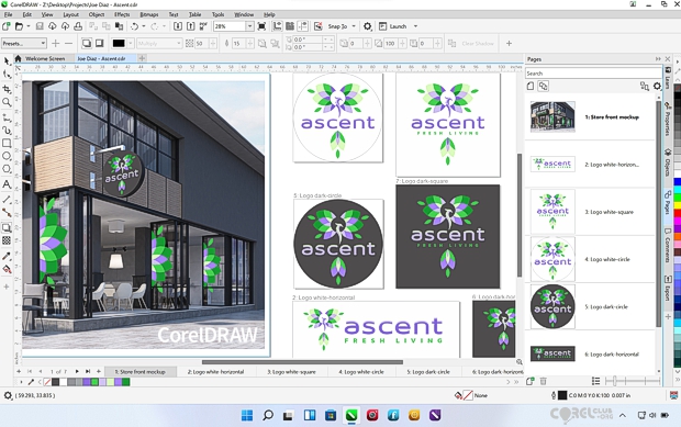 Captura de pantalla CorelDRAW 2022