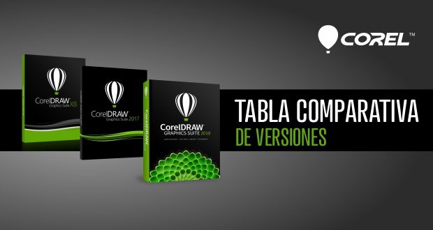 Comparativa de versiones de CorelDRAW