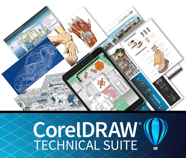 Ejemplos de dibujo técnico creados en CorelDRAW Technical Suite