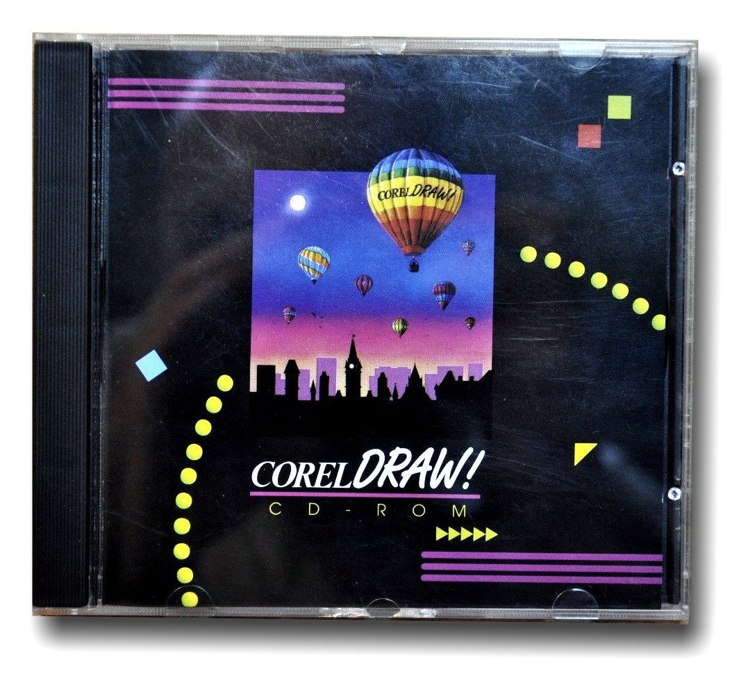 La caja con el CD-ROM de CorelDRAW 3.0