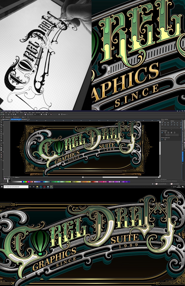 CorelDRAW since 1989 - Proceso de diseño de Muller Letter