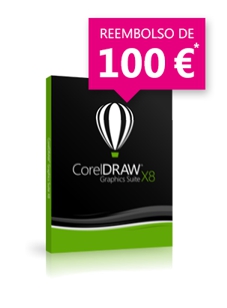 Promoción reembolso de 100 euros al comprar CorelDRAW X8