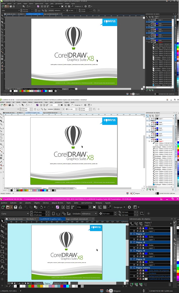 En CorelDRAW X8 puedes personalizar la interfaz