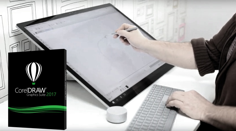 CorelDRAW 2017 en Microsoft SURFACE Studio