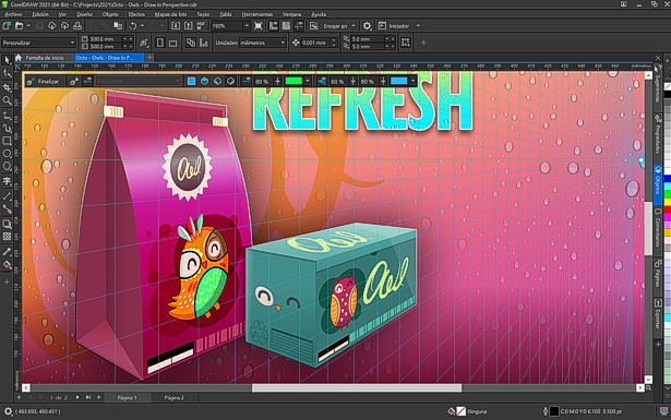 Dibujo en perspectiva de CorelDRAW 2021