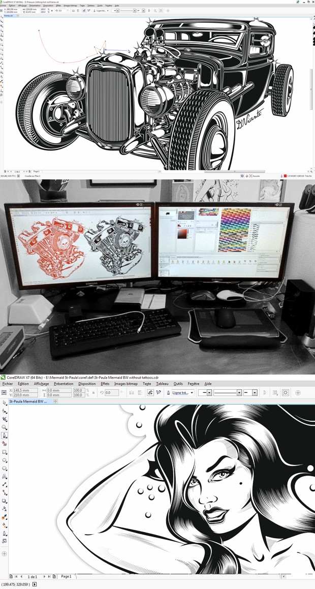 Workspace - espacio de trabajo del ilustrador David Vicente