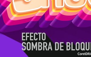 El efecto sombra plana o long shadow en CorelDRAW