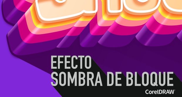 El efecto sombra plana o long shadow en CorelDRAW