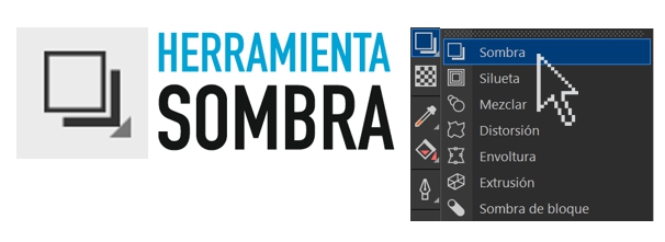 La herramienta Sombra de CorelDRAW