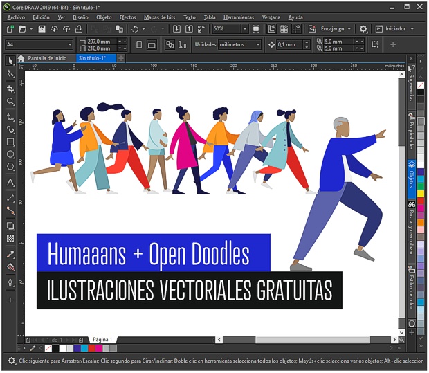 Ilustraciones vectoriales gratuitas de HUMANOS