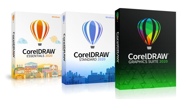 Las tres versiones de CorelDRAW 2020