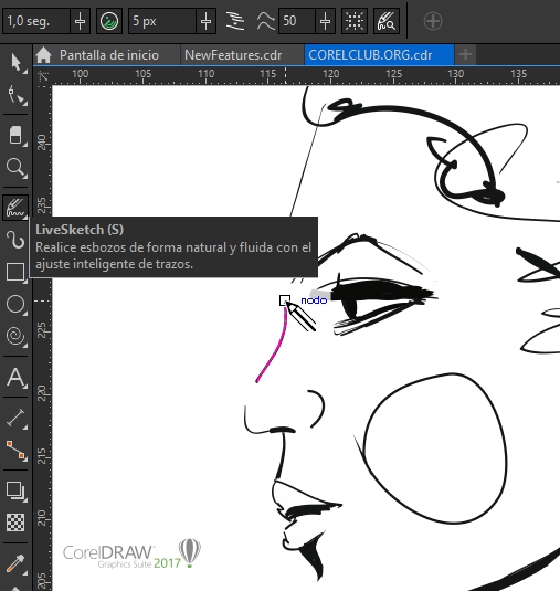 LiveSketch en CorelDRAW 2017