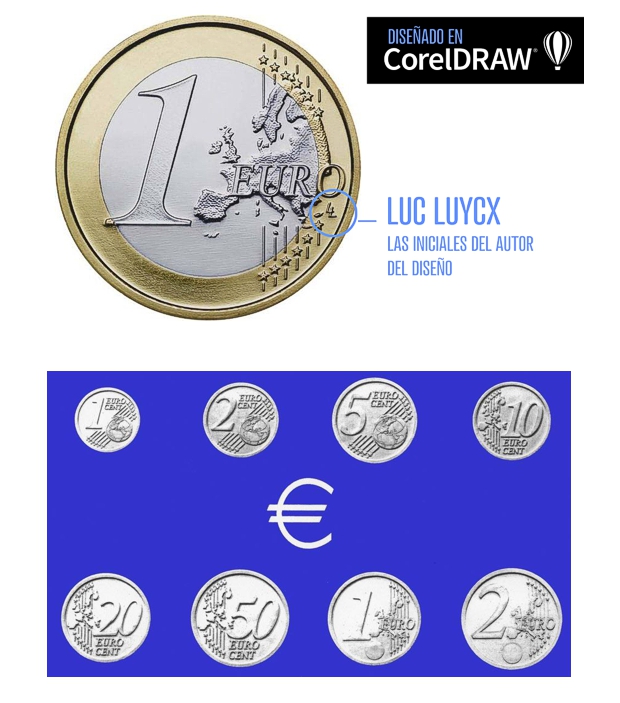 Diseño de la moneda de Euro en CorelDRAW