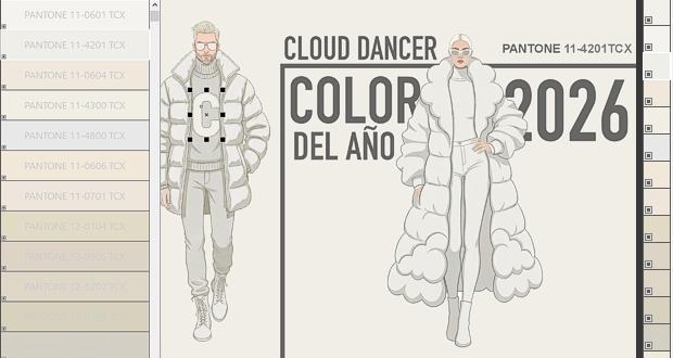 El color PANTONE del 2026 en CorelDRAW