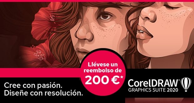 Promoción reembolso de 200 Euros al comprar CorelDRAW 2020