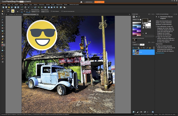 Captura de pantalla de PaintShop Pro 2019