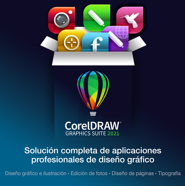 Aplicaciones dentro de CorelDRAW Graphics Suite 2021