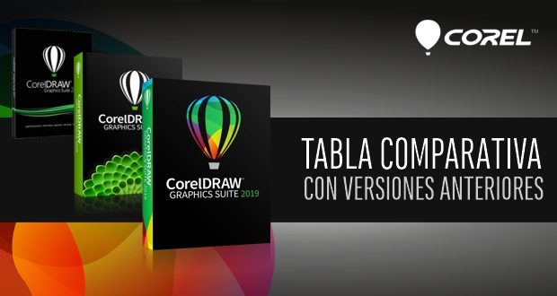 Tabla comparativa versiones de CorelDRAW