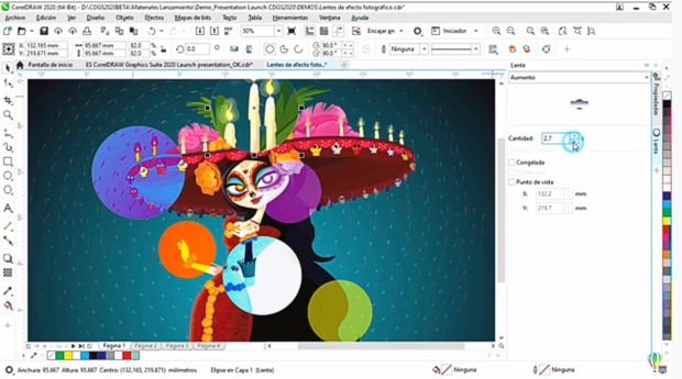 Fotograma del vídeo de presentación de CorelDRAW 2020