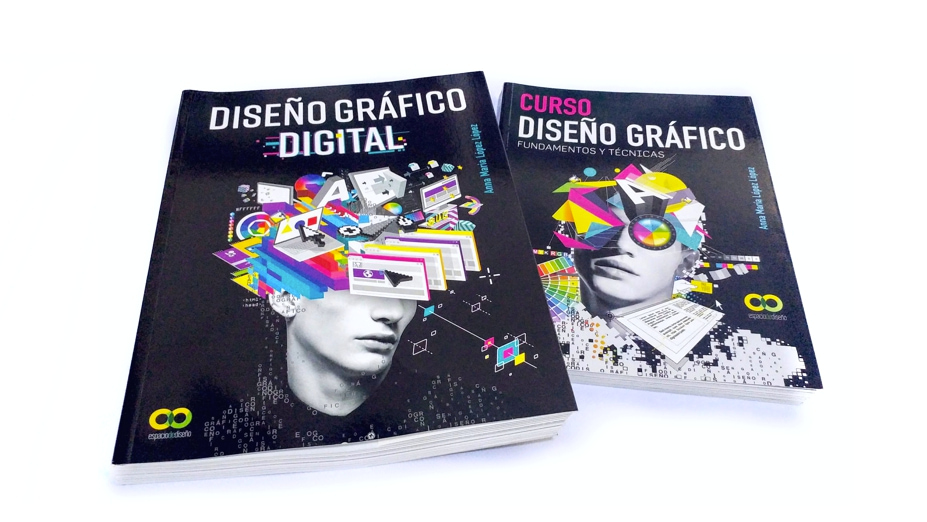 Los libros DISEÑO GRAFICO DIGITAL y CURSO DISEÑO GRAFICO