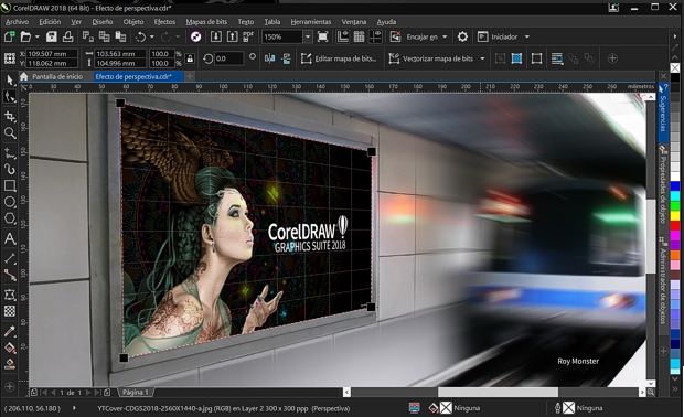 Captura de pantalla CorelDRAW 2018