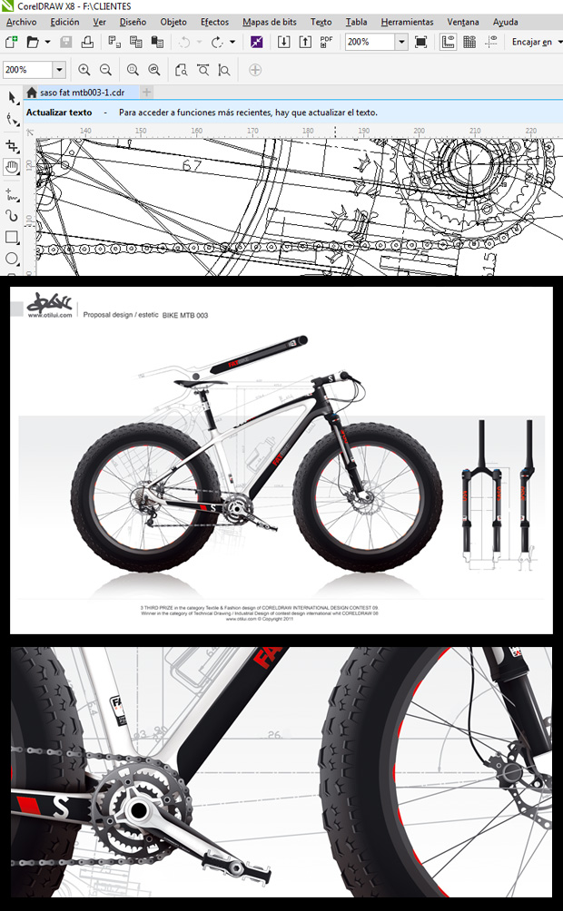 Diseño MTB con CorelDRAW por Vallribera