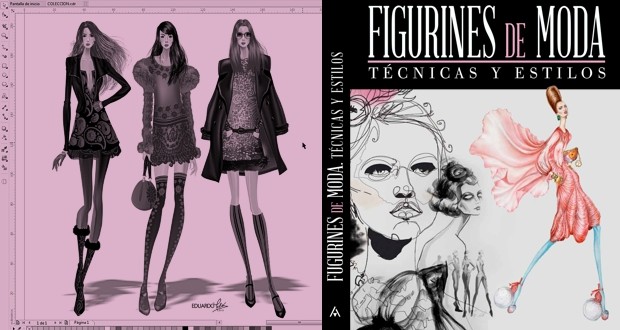 El libro FIGURINES de MODA recomienda CorelDRAW