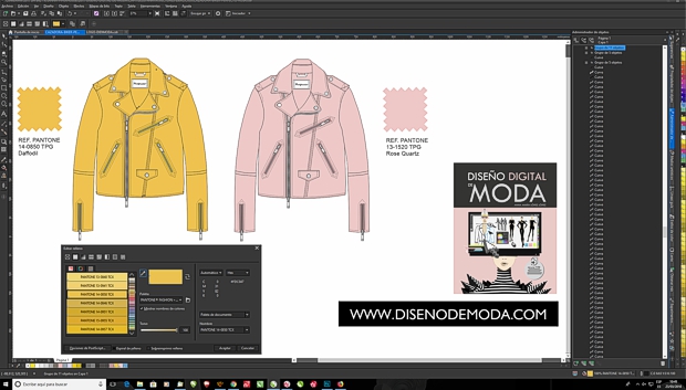 Dibujo de prendas en plano con CorelDRAW 