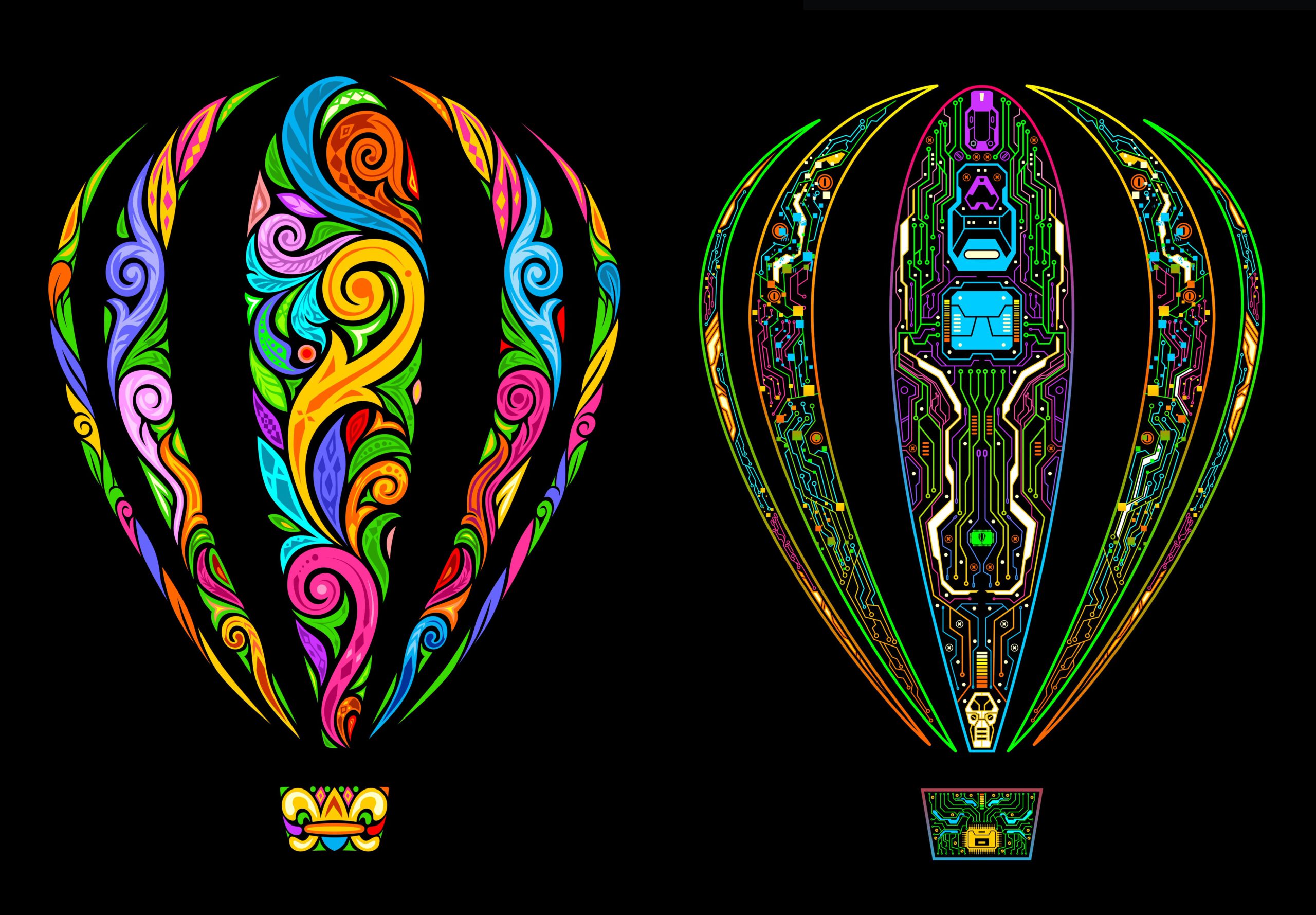 El mítico globo del logo de CorelDRAW reintrepretado por Firman Hatibu