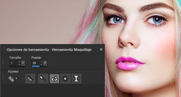 Herramienta Maquillaje PaintShop Pro 2020