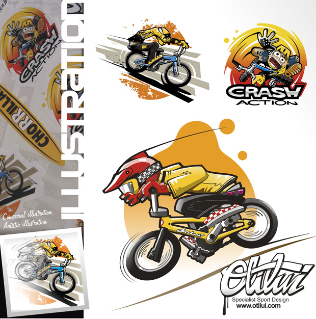 Ilustraciones en CorelDRAW por Vallribera de Otilui