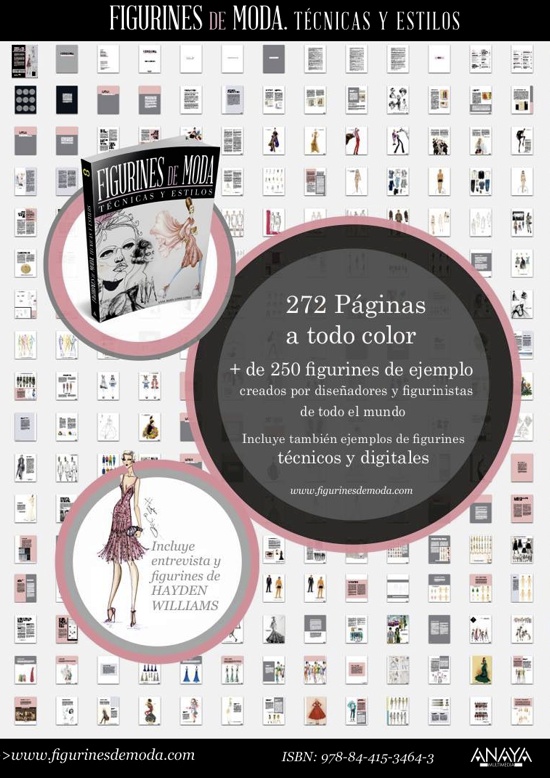 Libro FIGURINES de MODA, Técnicas y Estilos