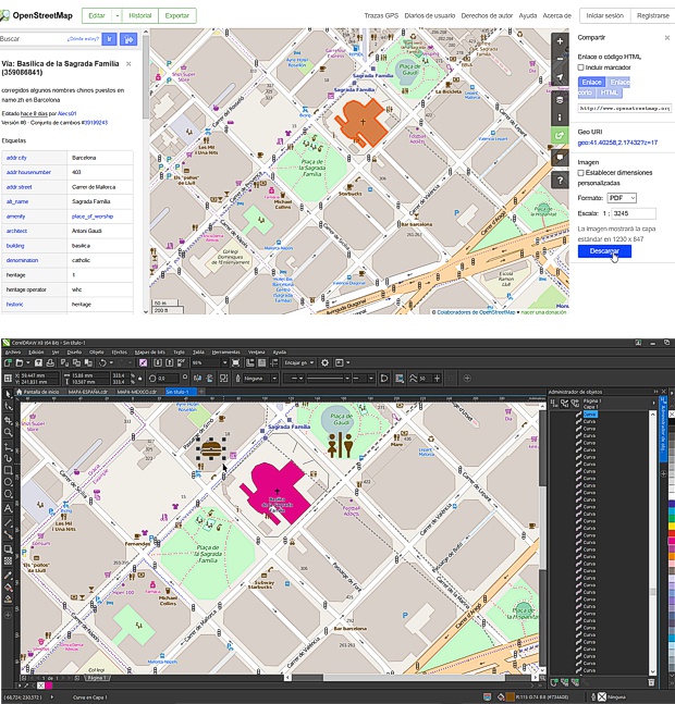 Mapas callejeros vectoriales gratis