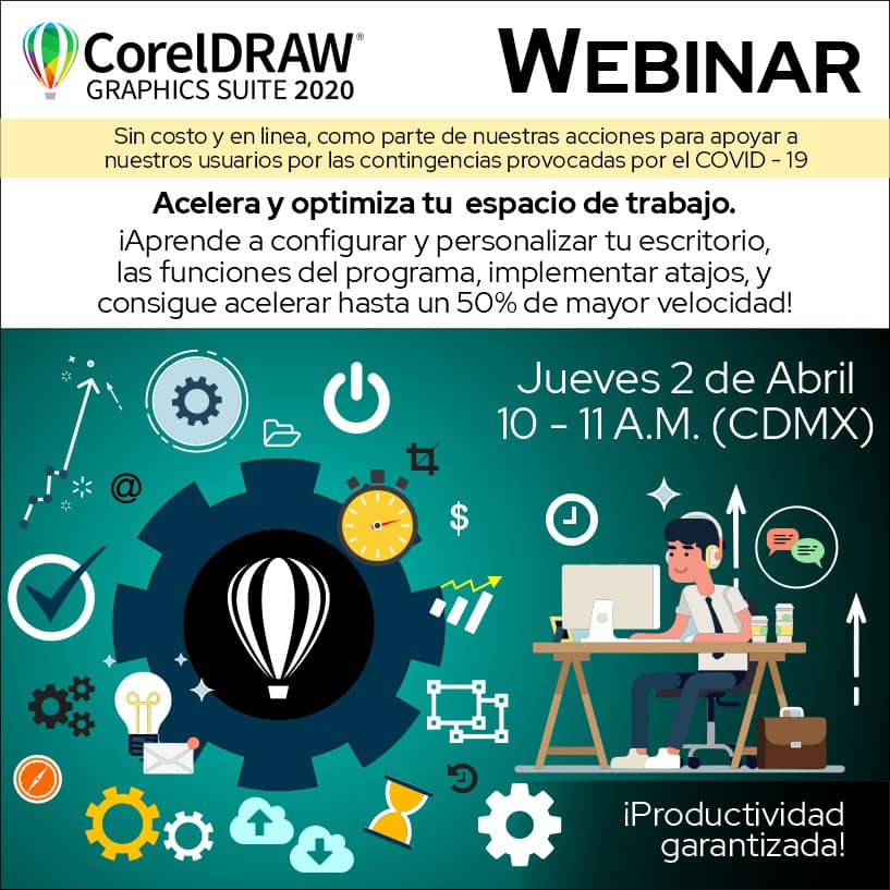 Información webinar organizado por Corel Mexico